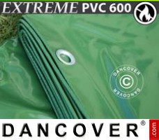 Zeildoek 4x6m PVC 600g/m² Groen, Vlamvertragende